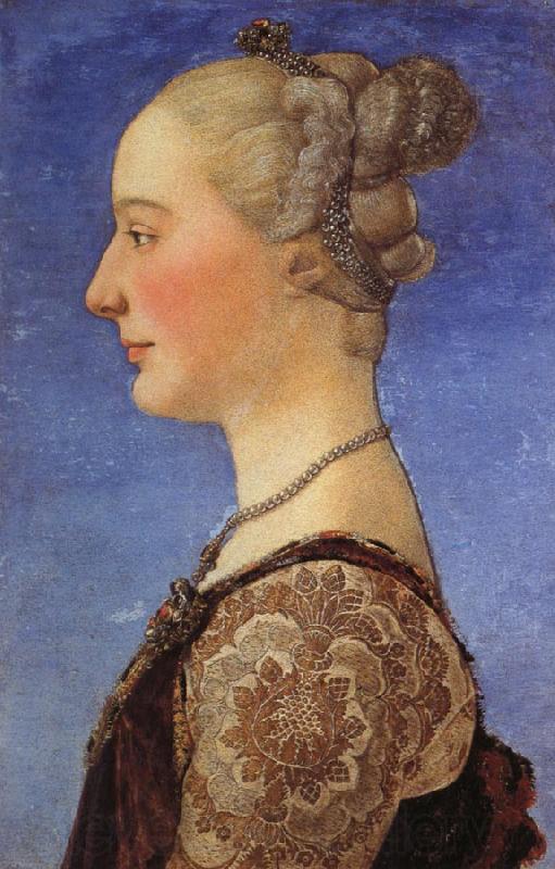 Piero pollaiolo Portrait of a Woman Norge oil painting art